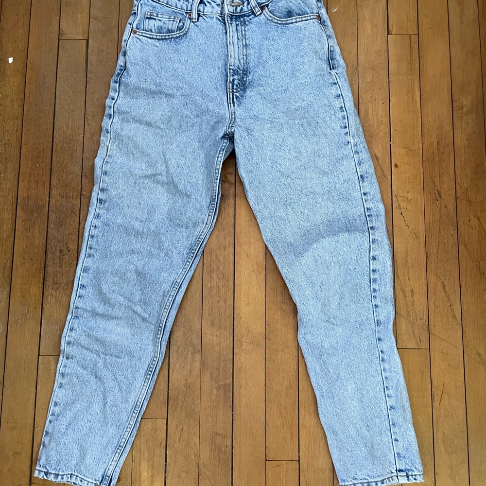 Zara Light Blue Straight Leg Jeans